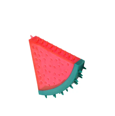 PVC スイカの形の歯のクリーニングペットの犬の噛みボールのおもちゃ