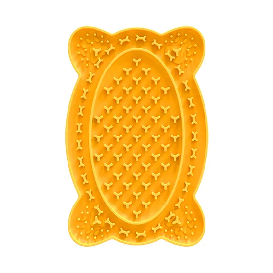 シリコーン犬なめるトレイペットバスルームスローフードマットFDAシリコンドリッピングなめるパッドペット吸引トレイスローフィーダーなめるパット非付き